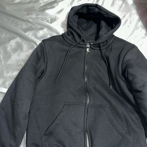 BLACK HEAVY DUTY SWEATER/ JACKET